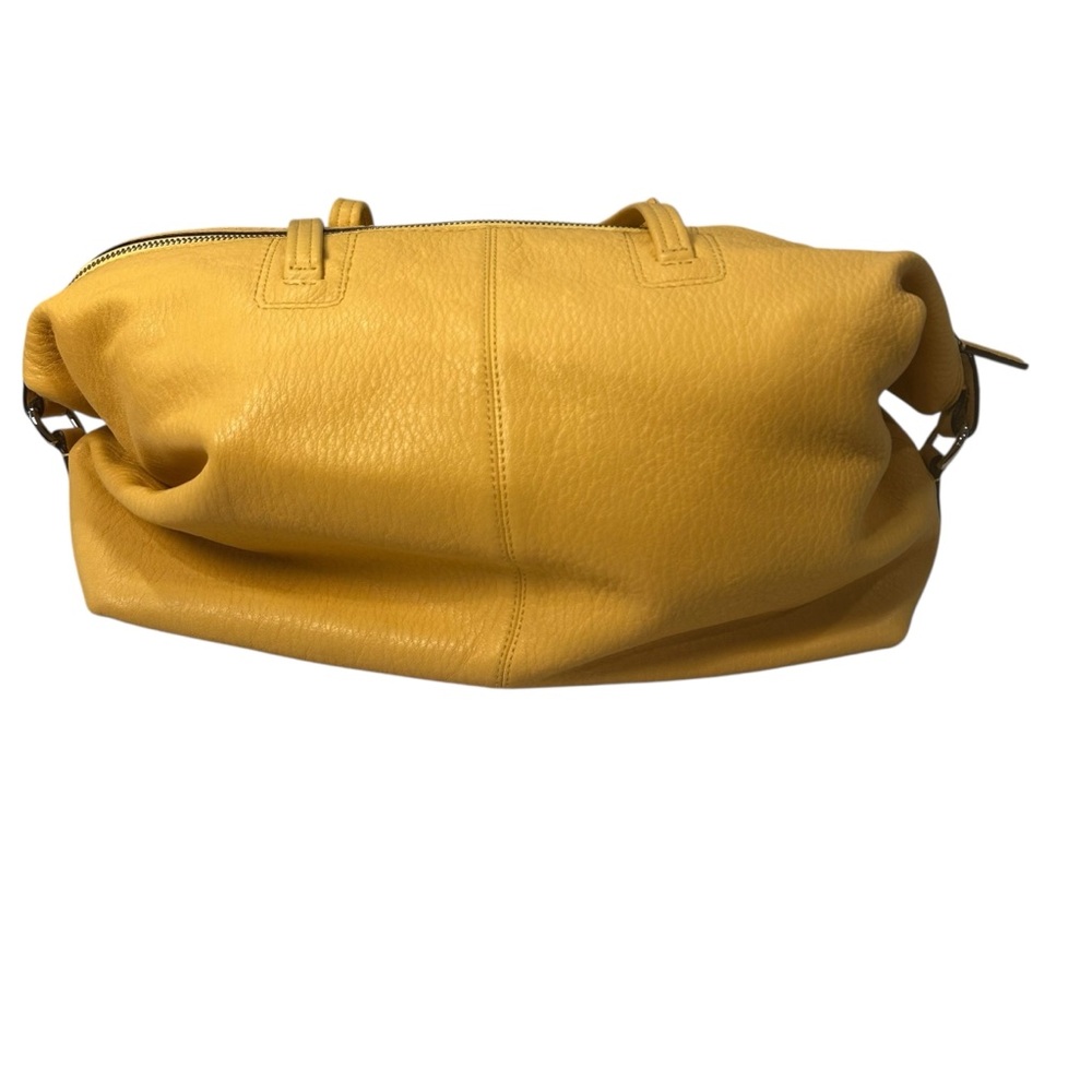 Coach Julia Satchel leather handbag purse sunflower yellow new w/ flaw vintage - Picture 17 of 17